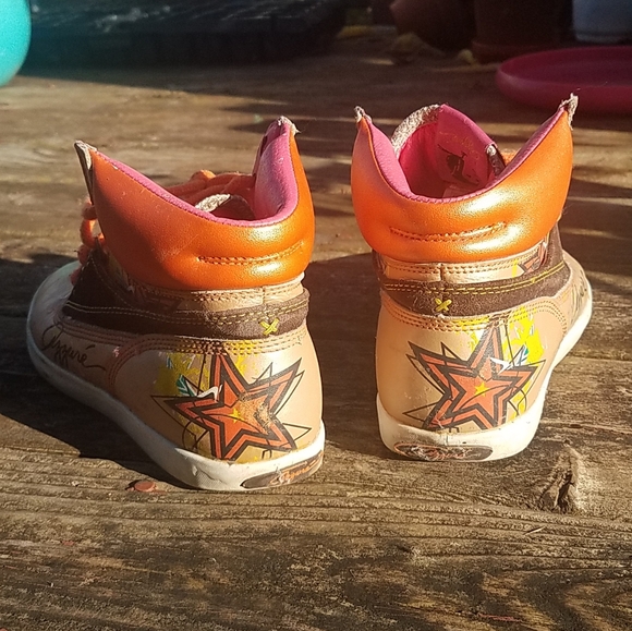 Pink Orange Midtops - Picture 5 of 7